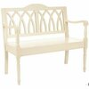 Safavieh Franklin Distressed White Bench AMH6500A